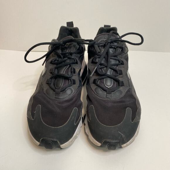 Nike Women's Sneakers Airmax 270 React Black White Chunky Size 8 Running Active - Picture 10 of 10